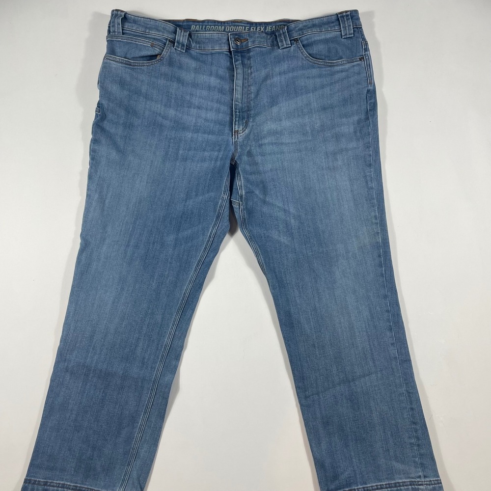 Duluth Trading Co Ballroom Double Flex Jeans Mens 44x30 Standard Fit Blue